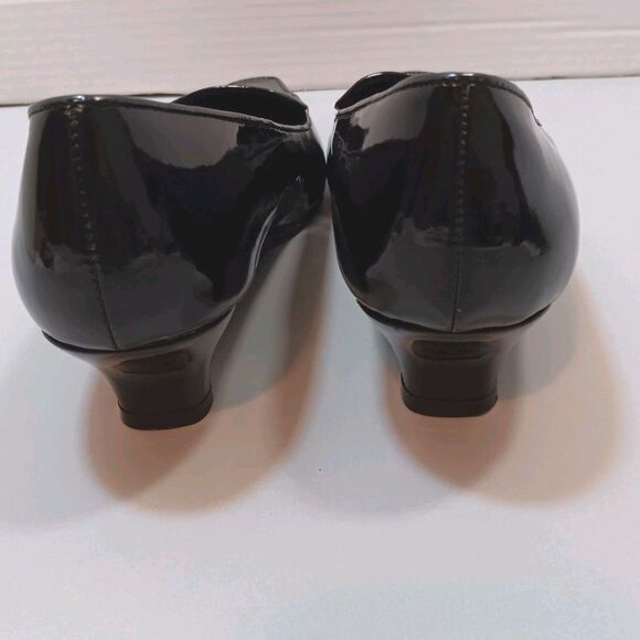 Vintage Classique Patent Loafed/pumps Sz 8.5 Wide 90s/Y2K Man Made Material - Picture 6 of 11